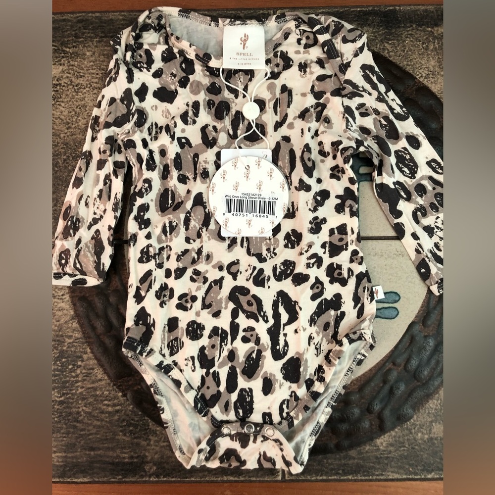 Spell Little Gypsies BNWT Wild Ones Long Sleeve Onesie 6-12 months